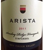 Sonoma Valley Arista Winery Zinfandel Smokey Ridge Vineyard 2011